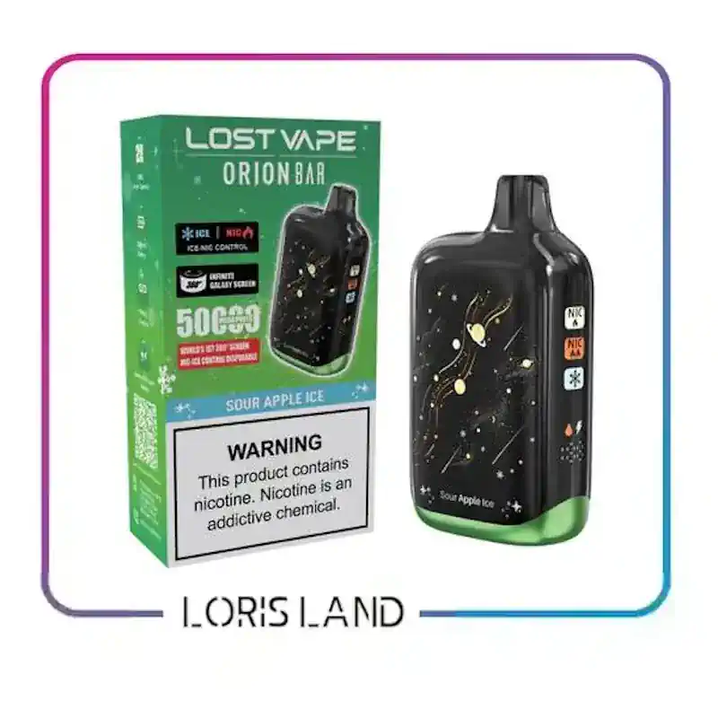 پاد یکبار مصرف سیب ترش یخ لاست ویپ 50 هزار پاف